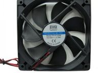main image for ad case fan Evo Labs 120mm 2400RPM Black Case Fan