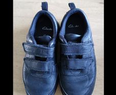 Clarks Boys Black School Shoes Size 12.5G