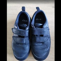 Clarks Boys Black School Shoes Size 12.5G