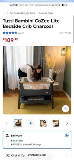 Baby crib - next to me