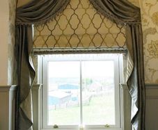Luxurious Roman Blind and Pelmet