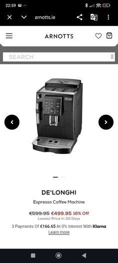 delonghi coffee machine