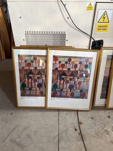 5 framed pictures