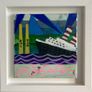 Original Titanic meets Poolbeg Chimneys Original Art Contemporary Art Dublin Original Gift Art Gift Image 3