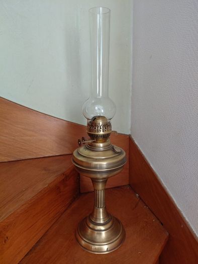 vintage large Duplex Oil lamp works