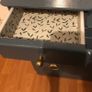 retro / mid century dressing table with 4 drawers and mirror. Image 3