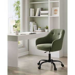 Office Chair Swivel Desk Chair padded  Height Adjustable 110kg Load Capacity Breathable Fabric Study