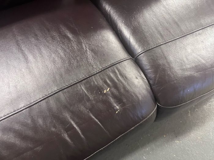 Brown Leather Sofa 3 seater