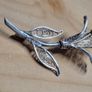 Vintage Silver Marcasite Brooch Image 2