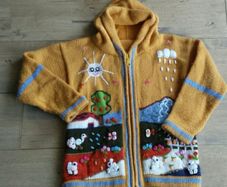 Zip up cardigan age 5-7 approx