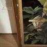 Antique Reverse and Surface Painted Glass Still Life of Roses Image 4