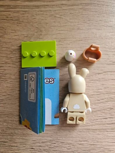 lego cute bunny costume fan, collectible series 28