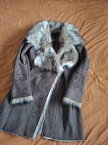 Zara faux suede coat