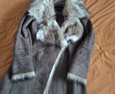 Zara faux suede coat