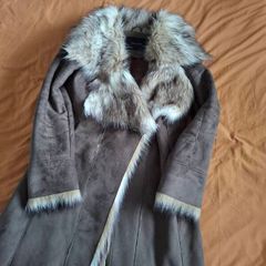 Zara faux suede coat