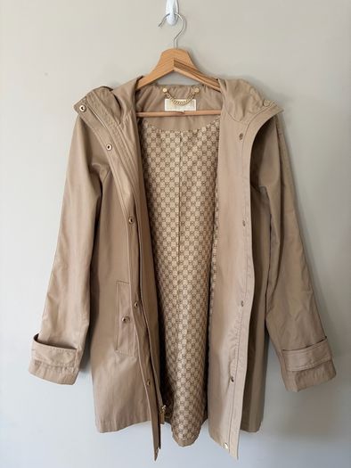 Michael Kors Beige Hooded Jacket