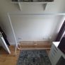 Two Clothes Rails and Four Wooden Shoe Racks Image 2