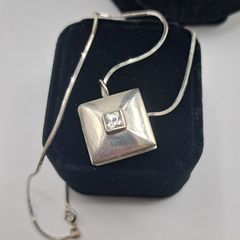 sterling silver locket necklace
