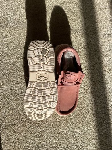 New pink shoes - Dude