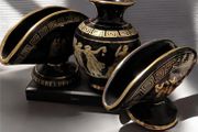 Brand New Vintage Greek Ceramic Set 24K Gold Handmade
