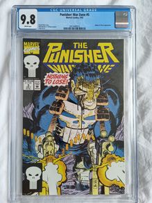 Punisher War Zone Issue 5 CGC 9.8 Graded Comic Book Framed Marvel