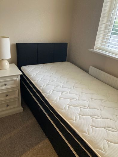 Single bed with mattress