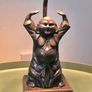 Bronze budda lamp Image 2