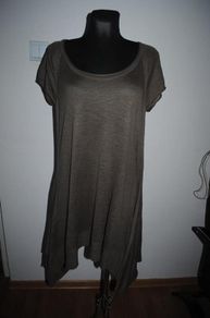 M&S Asymmetrical  midi dress khaki size UK16 EU44 Postage included