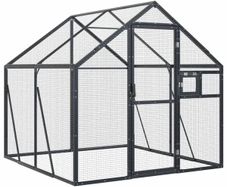 Aviary Anthracite 1.79x2x1.85 m Aluminium