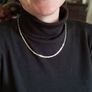 Vintage Italian Designer Milor Sterling Silver Multistrand Chain Image 2
