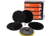 5-Piece 150 mm Polishing Disc Polishing Set, Wool Pad, Lambswool