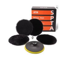 5-Piece 150 mm Polishing Disc Polishing Set, Wool Pad, Lambswool