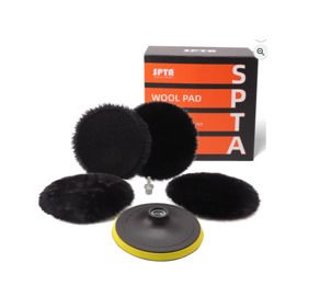 5-Piece 150 mm Polishing Disc Polishing Set, Wool Pad, Lambswool