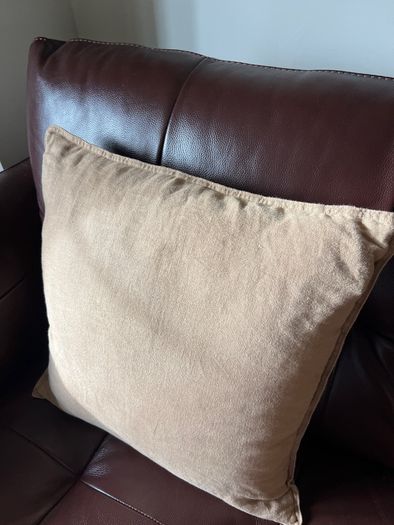Linen cushions with down/feather inserts 50x50cm