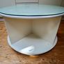 Glass Top Coffee Table with Casters Image 4