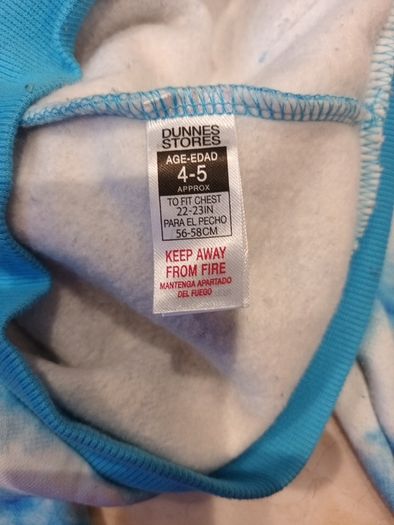 Dunnes Stores  Boys Zip Up Hoodie.  Age 4-5years.