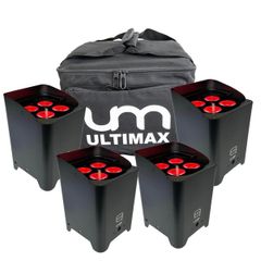 Q-Led Q4IP+ Uplights with Carry Bag (Pack of 4)