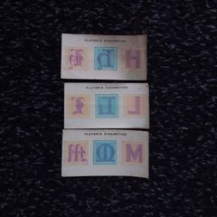 John Player and Sons Cigarette Transfer Cards - Your Initials Series - 1932