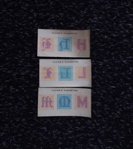 John Player and Sons Cigarette Transfer Cards - Your Initials Series - 1932