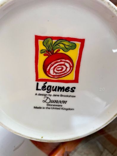 Vintage Dunoon Stoneware Legumes by Jane Brookshaw made in Scotland