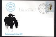 1977 Ireland Contemporary Irish Art: "Head" by Louis le Broquy Commemorative Stamps Department of Post and Telegraphs address Cover (FDC) with Cill Choinnigh (Kilkenny) cancel.