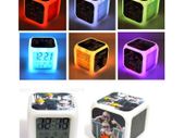 personalised alarm clock led colors glowing digital alarm clock