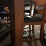 solid oak round 6 seater table Image 4
