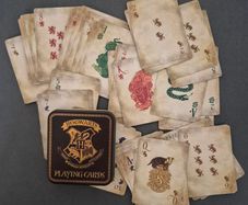 Harry Potter, hogwarts playing cards, cased.