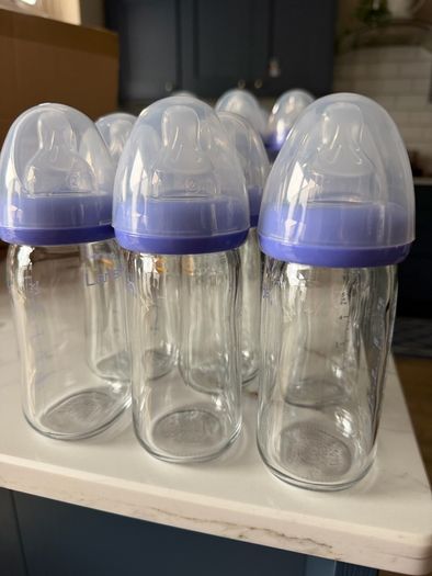 6 x Lansinoh Glass baby bottles - 5oz