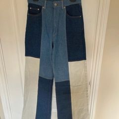 BNWT Farm Rio patchwork High waisted wide legs jeans Waist 28