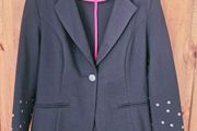 Coleen Rooney 'X" Black studded blazer Size 12