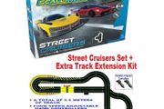 Scalextric Cruisers Race Set + Extra Track Extension Kit