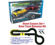 Scalextric Cruisers Race Set + Extra Track Extension Kit