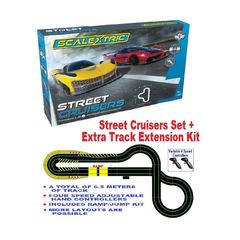 Scalextric Cruisers Race Set + Extra Track Extension Kit